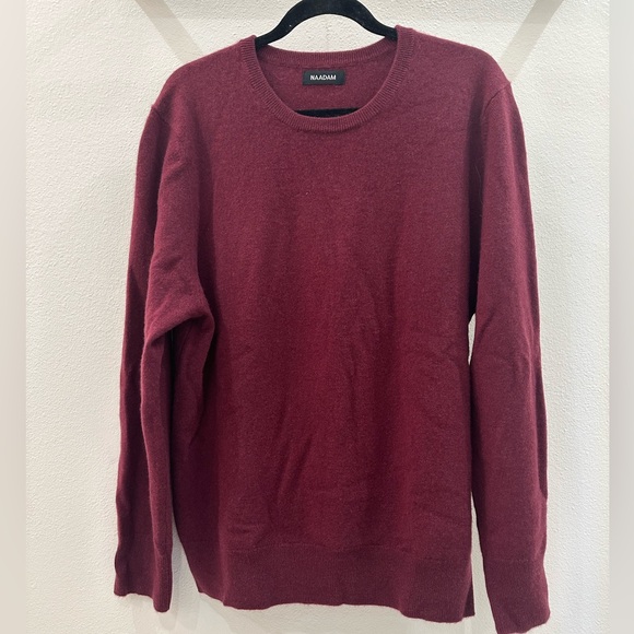 Naadam Original Cashmere Sweater, Merlot - Picture 2 of 2